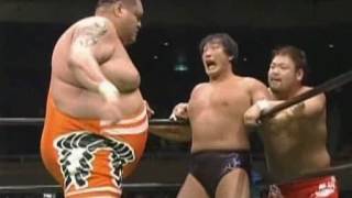 NOAH  Akebono amp Takeshi Rikio vs Kenta Kobashi amp Jun Izumida [upl. by Leahcimnaj779]