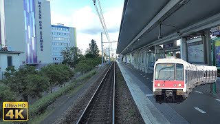 4K Cabride RER B MassyPalaiseau  Aéroport Roissy CDG 1 [upl. by Enymzaj36]