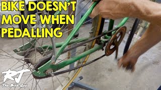 Pedals Turn But Rear Wheel Doesnt  Bike Wont Move  How To Fix [upl. by Debo242]