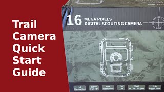 Trail Camera Quick Start Guide [upl. by Chip]