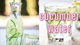 cucumber water recipe and benefits [upl. by Ycnalc442]