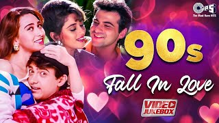 90s Fall In Love  Video Jukebox  90s Evergreen Bollywood Hits  90s Hits Hindi Songs  Love Songs [upl. by Rodmann]