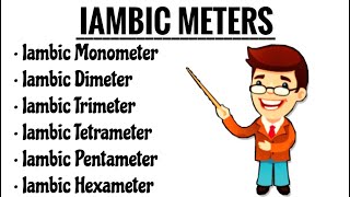 IAMBIC METER In Poetry  Iambic PentameterTetrameter Hexameter Trimeter Dimeter Monometer HINDI [upl. by Eberhart929]