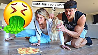 Throw Up PRANK On Fiance Cute Reaction [upl. by Shewmaker]