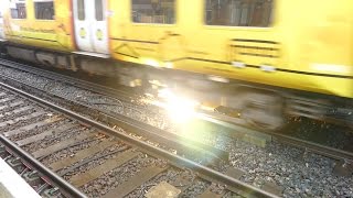 Merseyrail 507 009 making arcs at Birkdale station [upl. by Lali]