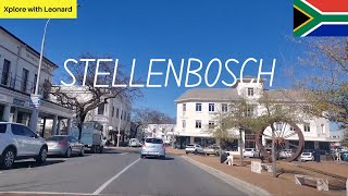 Stellenbosch  University Town and The Capital of The Winelands in South Africa [upl. by Dulcine]