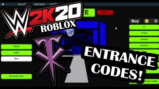 WWE 2K20 ROBLOX Entrance Codes The Undertaker [upl. by Annecorinne]