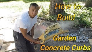 How To Build Concrete Garden Curbs  Driveway Curbs [upl. by Ramal]