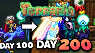 I Spent 200 Days in Terraria Master Mode [upl. by Aneeras856]