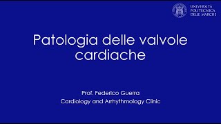 Patologia delle valvole cardiache [upl. by Hale]