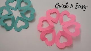 Paper Heart Design  DIY  Paper Craft  3D Heart  Paper Cutting [upl. by Danice]