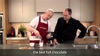 How to make a hot chocolate using an aerolatte milk frother [upl. by Wallraff]