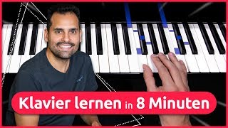 Klavier lernen in nur 8 Minuten So funktionierts [upl. by Droffig846]