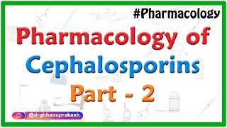 Pharmacology of Cephalosporins  Classification  spectrum of activity and clinical use  Part 2 [upl. by Jaine]