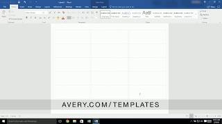 How to Add a Page to a BuiltIn Avery® Template in Microsoft® Word® [upl. by Cirenoj]