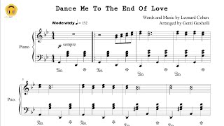 Dance Me To The End Of Love Piano SoloSheets [upl. by Matthaus]