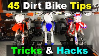 45 of The BEST Dirt Bike Hacks Tips and Tricks  Why arent you doing THESE [upl. by Aitahs738]