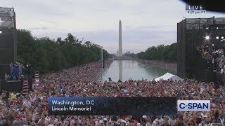 President Trump COMPLETE REMARKS at July 4th quotSalute to Americaquot CSPAN [upl. by Lamrouex]