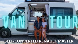 VAN TOUR Renault Master Campervan Conversion for Vanlife Australia  DIY luxury offgrid [upl. by Atiuqal]