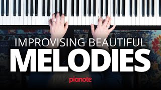 Improvising Beautiful Melodies On The Piano Tutorial [upl. by Ymot]