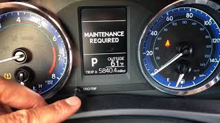 TOYOTA COROLLA  ODOMETER AND TRIPMETER CONTROLS [upl. by Dagley729]