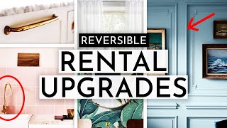 EASY amp REVERSIBLE RENTER FRIENDLY HOME UPGRADES [upl. by Salema]