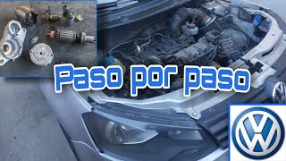 Como sacar burro de arranque de gol trend  voyage 16 reparar y colocar [upl. by Hasen]