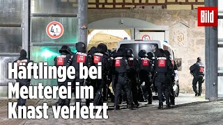 Gefängnismeuterei Polizei stürmt Knast in Thüringen  JVA Untermaßfeld [upl. by Marie-Jeanne]