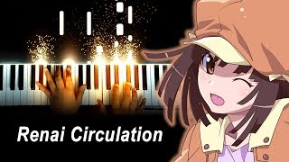 “Renai Circulation”  Kana Hanazawa – Bakemonogatari OP 4 Piano [upl. by Anyl]