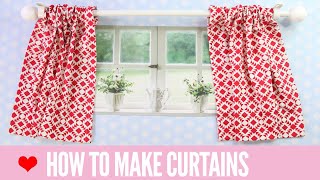 How to Make Curtains  SIMPLE Rod Pocket Style [upl. by Aninay]